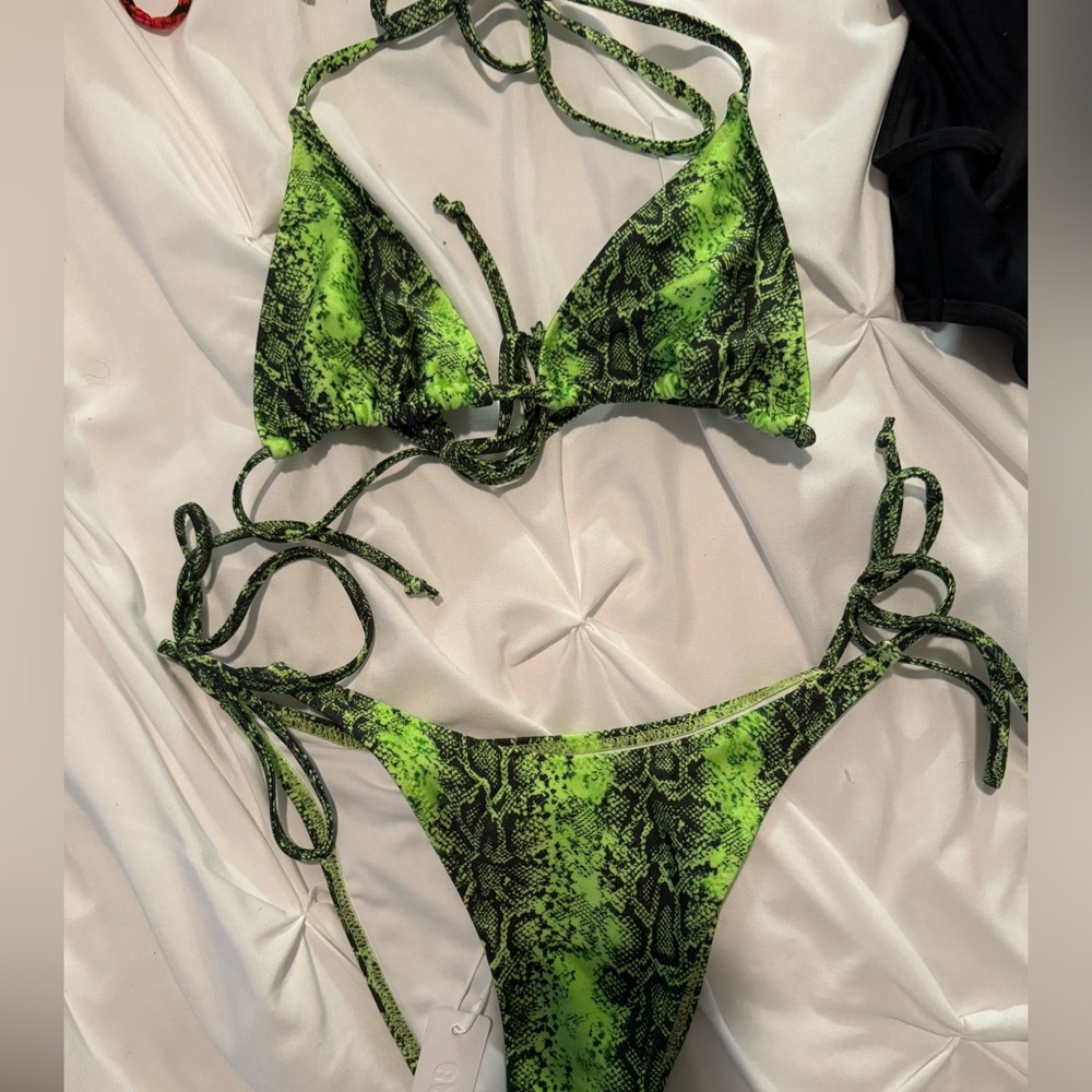 Snakeskin bikini